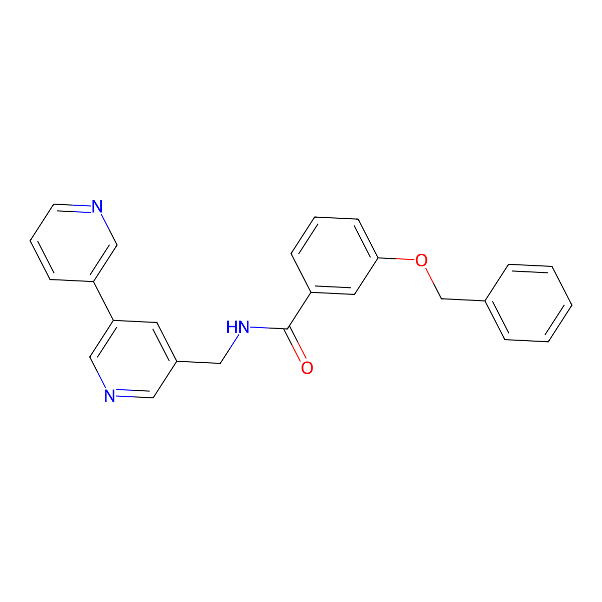 N-([3,3'-bipyridin]-5-ylmethyl)-3-(benzyloxy)benzamide molecular structure, CAS 2309797-41-7