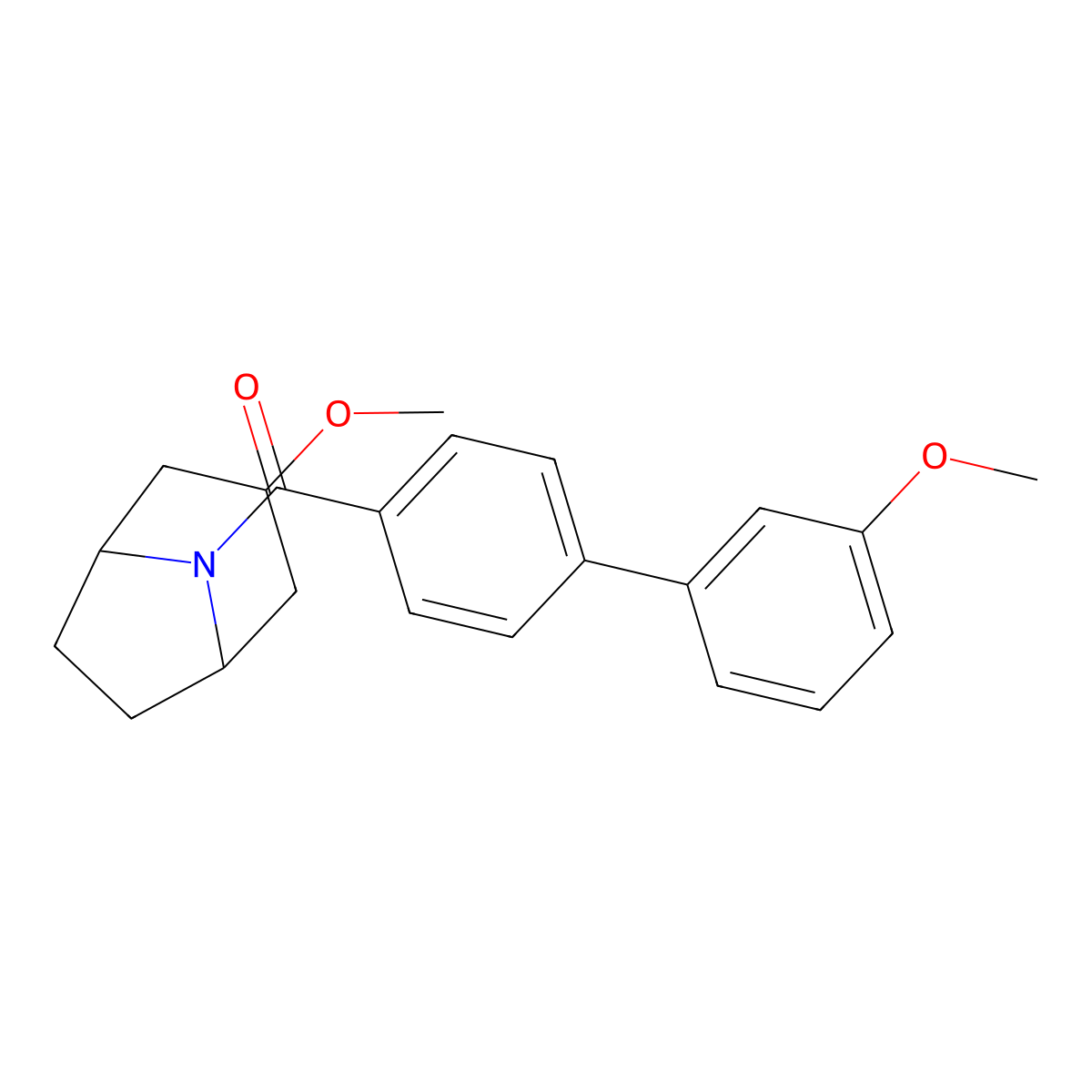 (3'-methoxy-[1,1'-biphenyl]-4-yl)((1R,5S)-3-methoxy-8-azabicyclo[3.2.1]octan-8-yl)methanone molecular structure, CAS 2309798-61-4