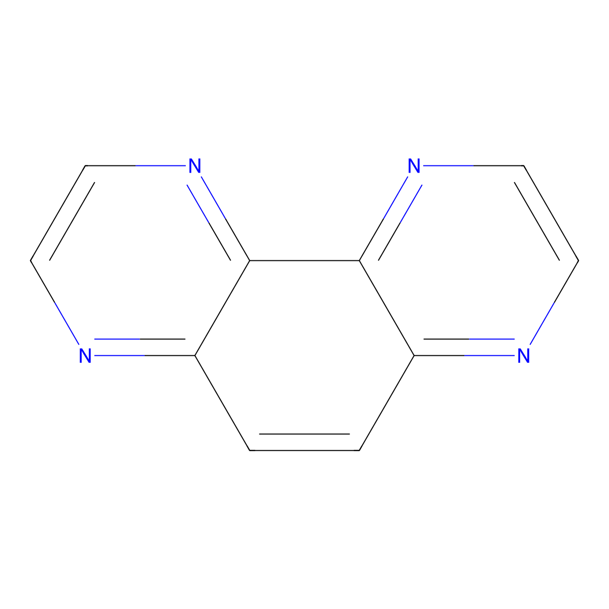 Pyrazino[2,3-f]quinoxaline molecular structure, CAS 231-23-2