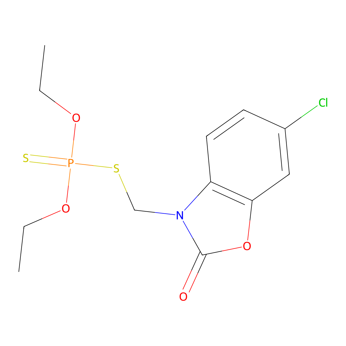 Phosalone molecular structure, CAS 2310-17-0