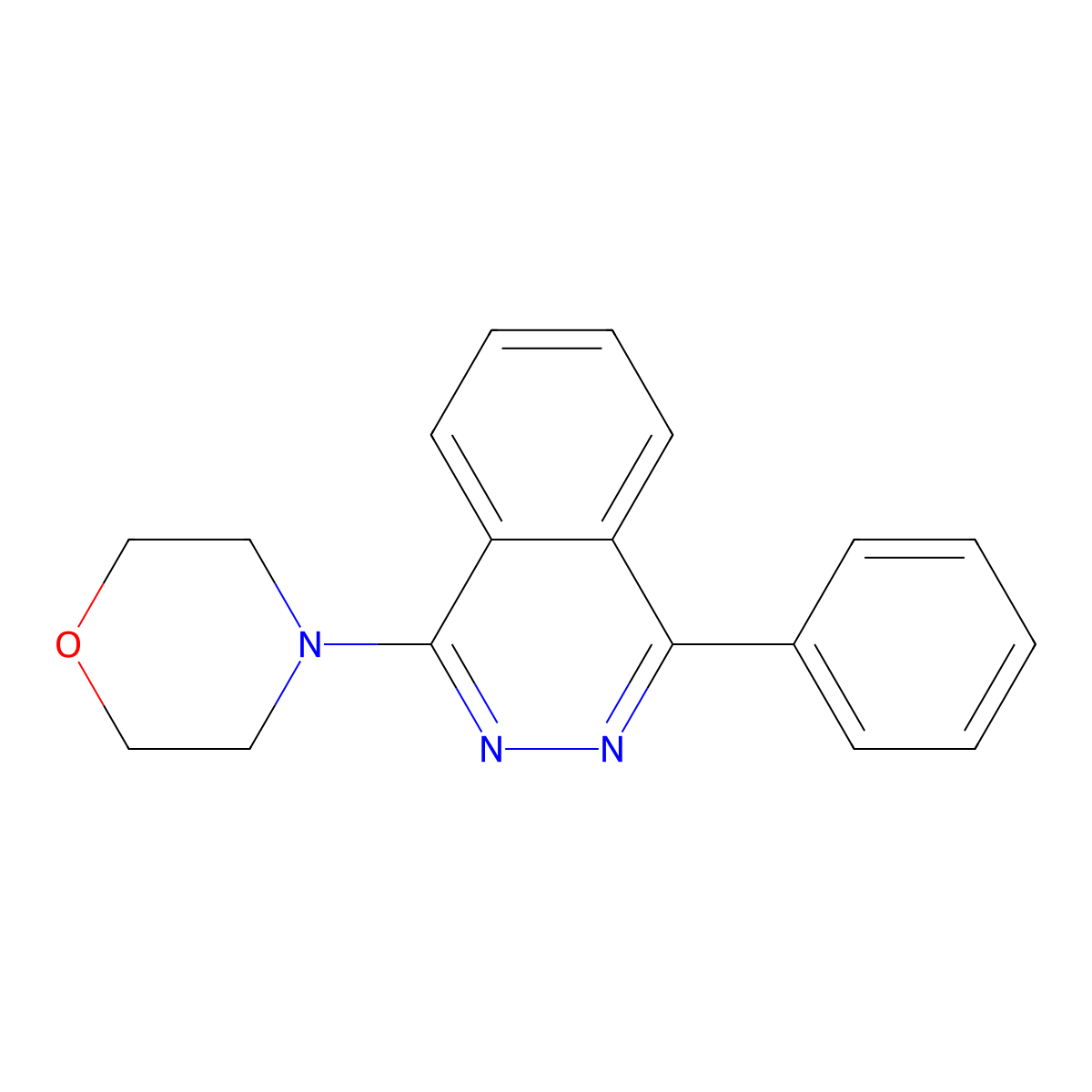 4-(4-Phenylphthalazin-1-yl)morpholine molecular structure, CAS 23100-00-7