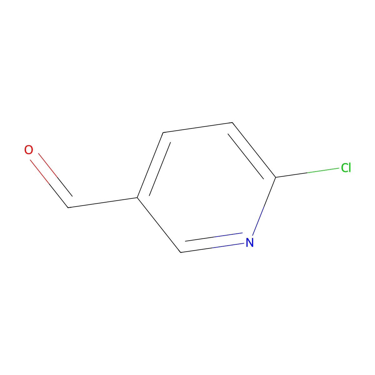 6-Chloropyridine-3-carbaldehyde molecular structure, CAS 23100-12-1