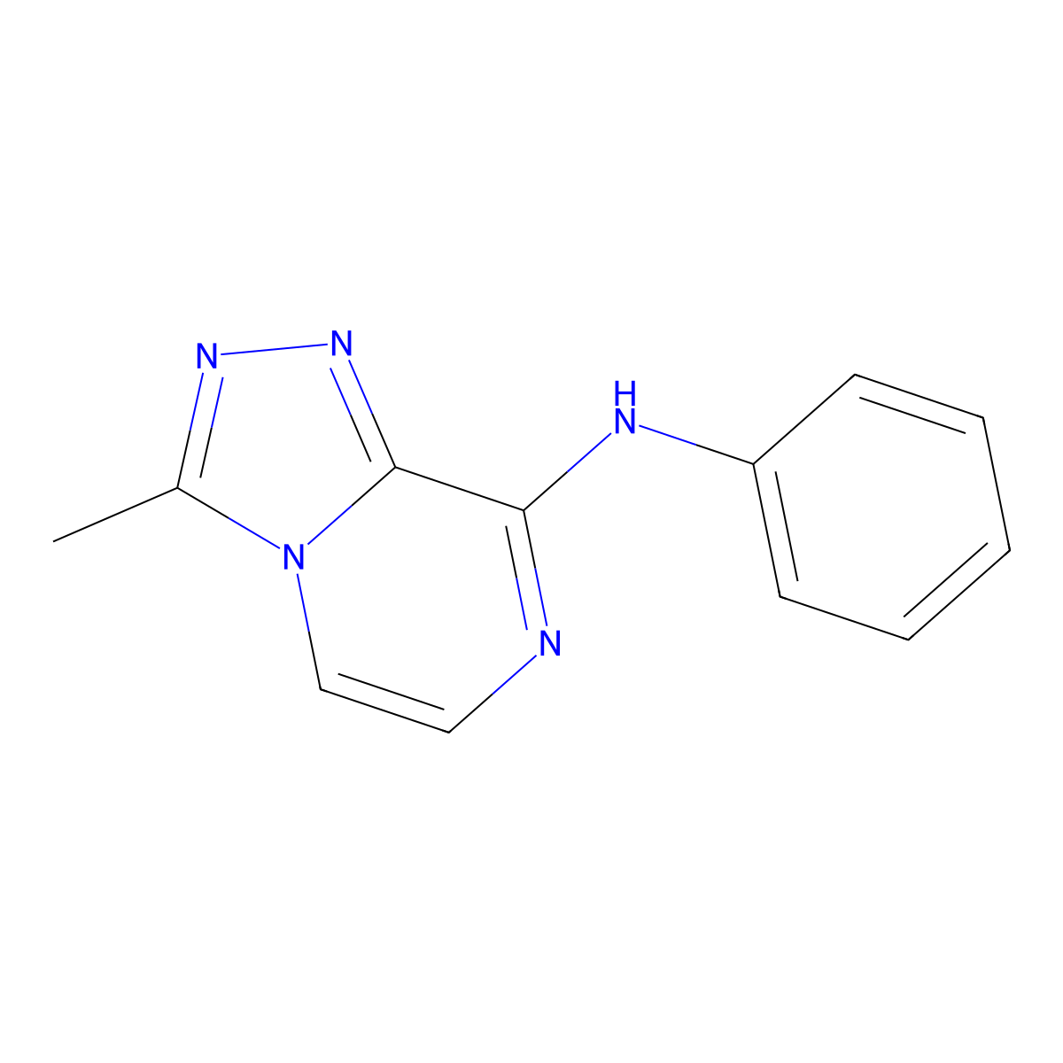 3-Methyl-N-phenyl-[1,2,4]triazolo[4,3-a]pyrazin-8-amine molecular structure, CAS 2310013-24-0