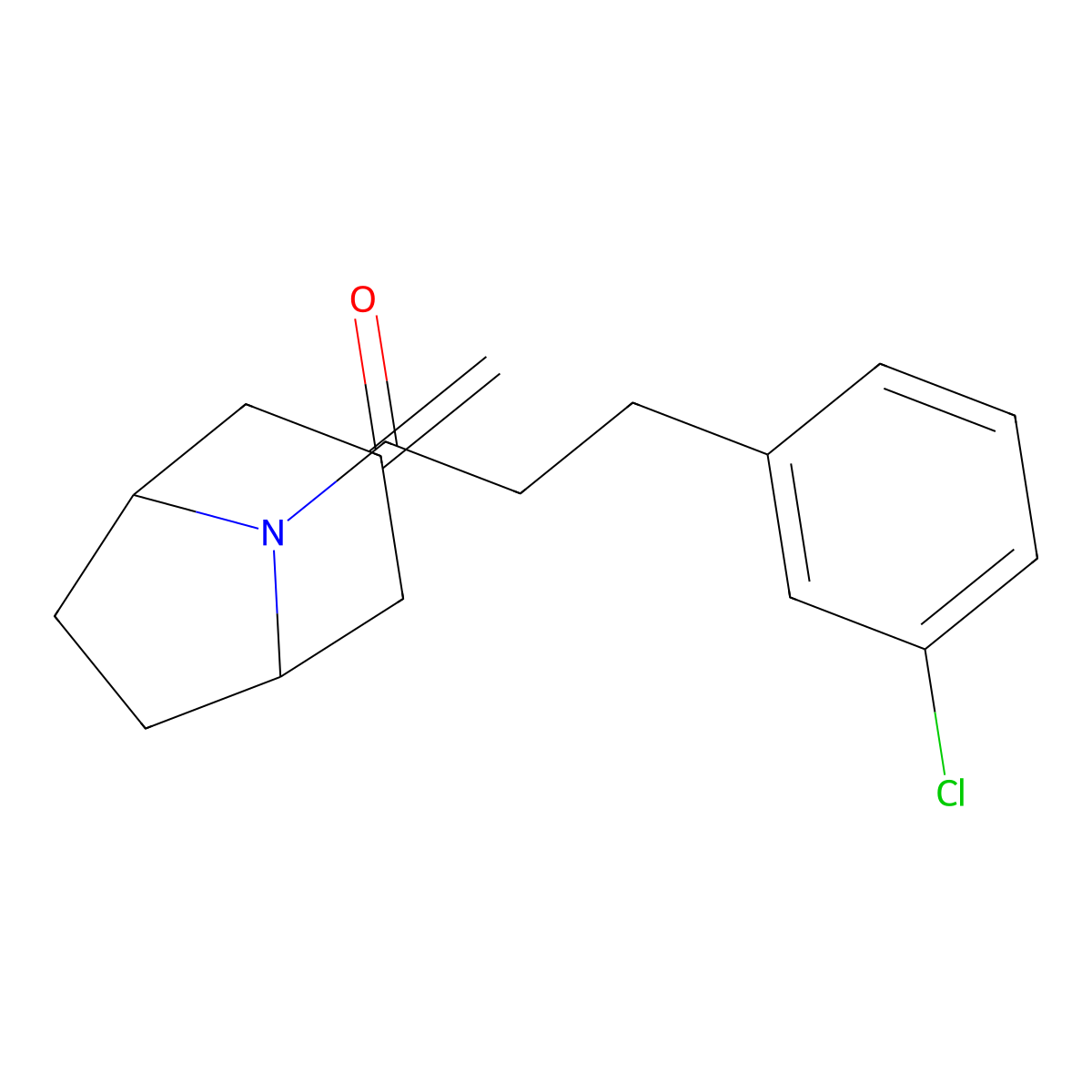 3-(3-Chlorophenyl)-1-{3-methylidene-8-azabicyclo[3.2.1]octan-8-yl}propan-1-one molecular structure, CAS 2310015-55-3