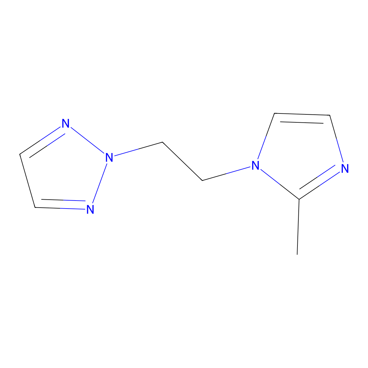 2-[2-(2-methyl-1H-imidazol-1-yl)ethyl]-2H-1,2,3-triazole molecular structure, CAS 2310015-56-4