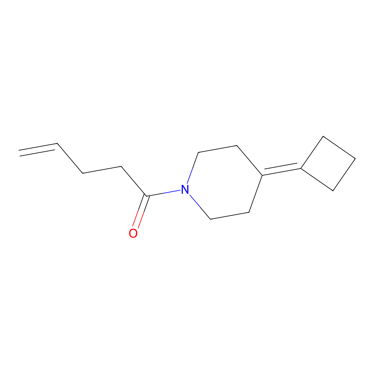 1-(4-Cyclobutylidenepiperidin-1-yl)pent-4-en-1-one molecular structure, CAS 2310016-45-4