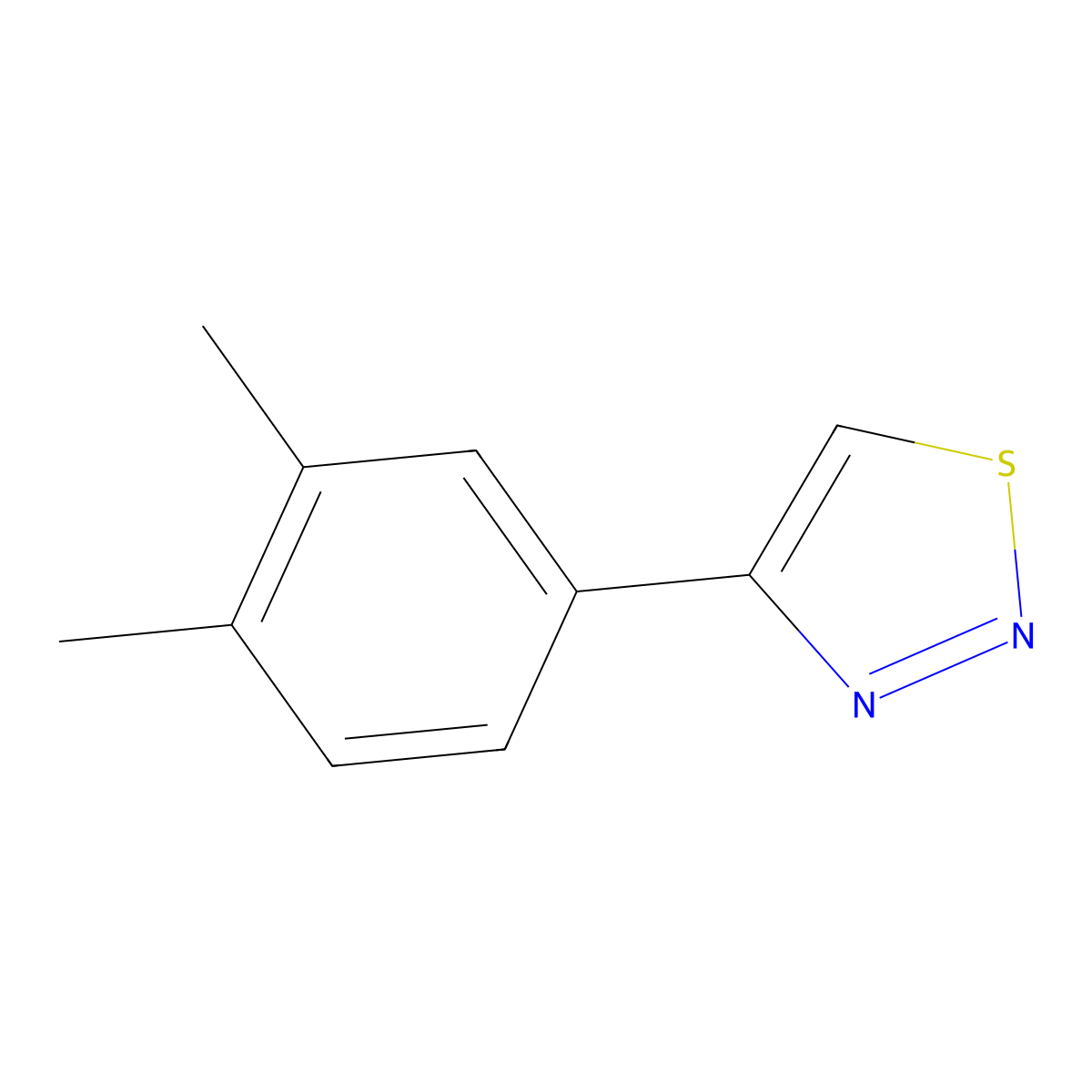 4-(3,4-Dimethylphenyl)-1,2,3-thiadiazole molecular structure, CAS 2310017-17-3