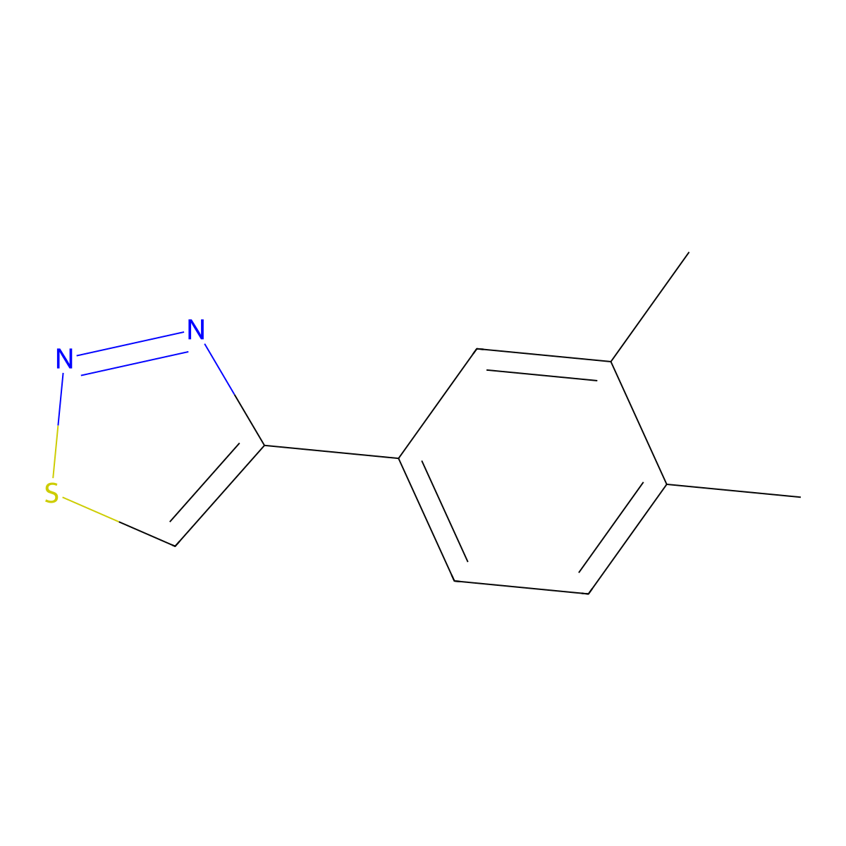 4-(3,4-Dimethylphenyl)-1,2,3-thiadiazole molecular structure, CAS 2310017-17-3