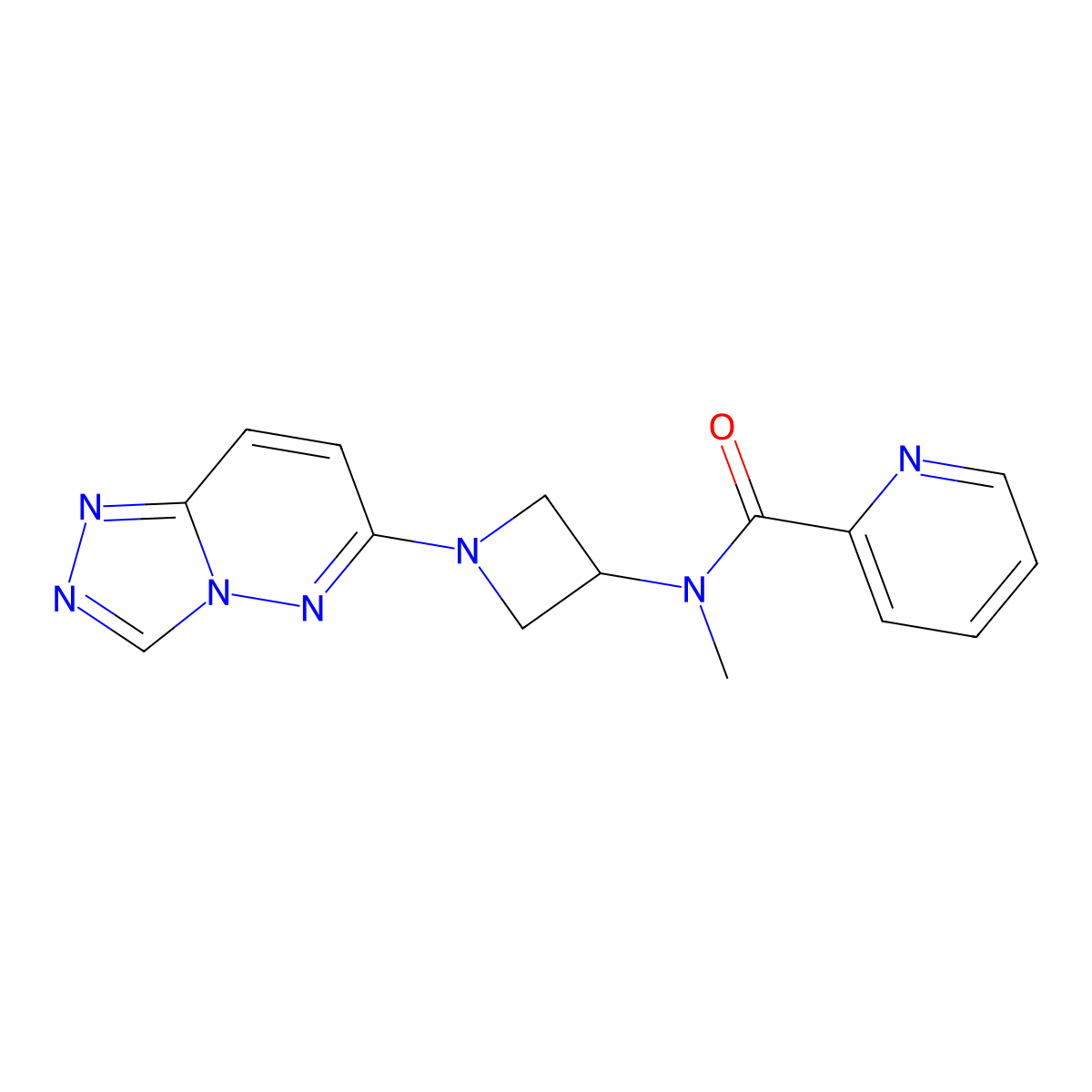 N-(1-([1,2,4]triazolo[4,3-b]pyridazin-6-yl)azetidin-3-yl)-N-methylpicolinamide molecular structure, CAS 2310038-73-2