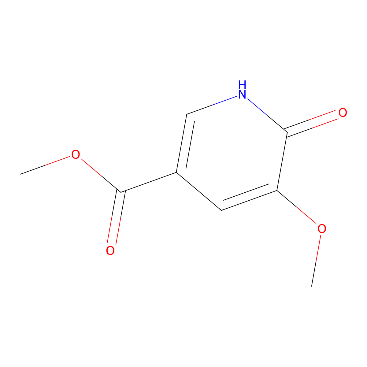 Methyl 5-methoxy-6-oxo-1,6-dihydropyridine-3-carboxylate molecular structure, CAS 2310042-03-4