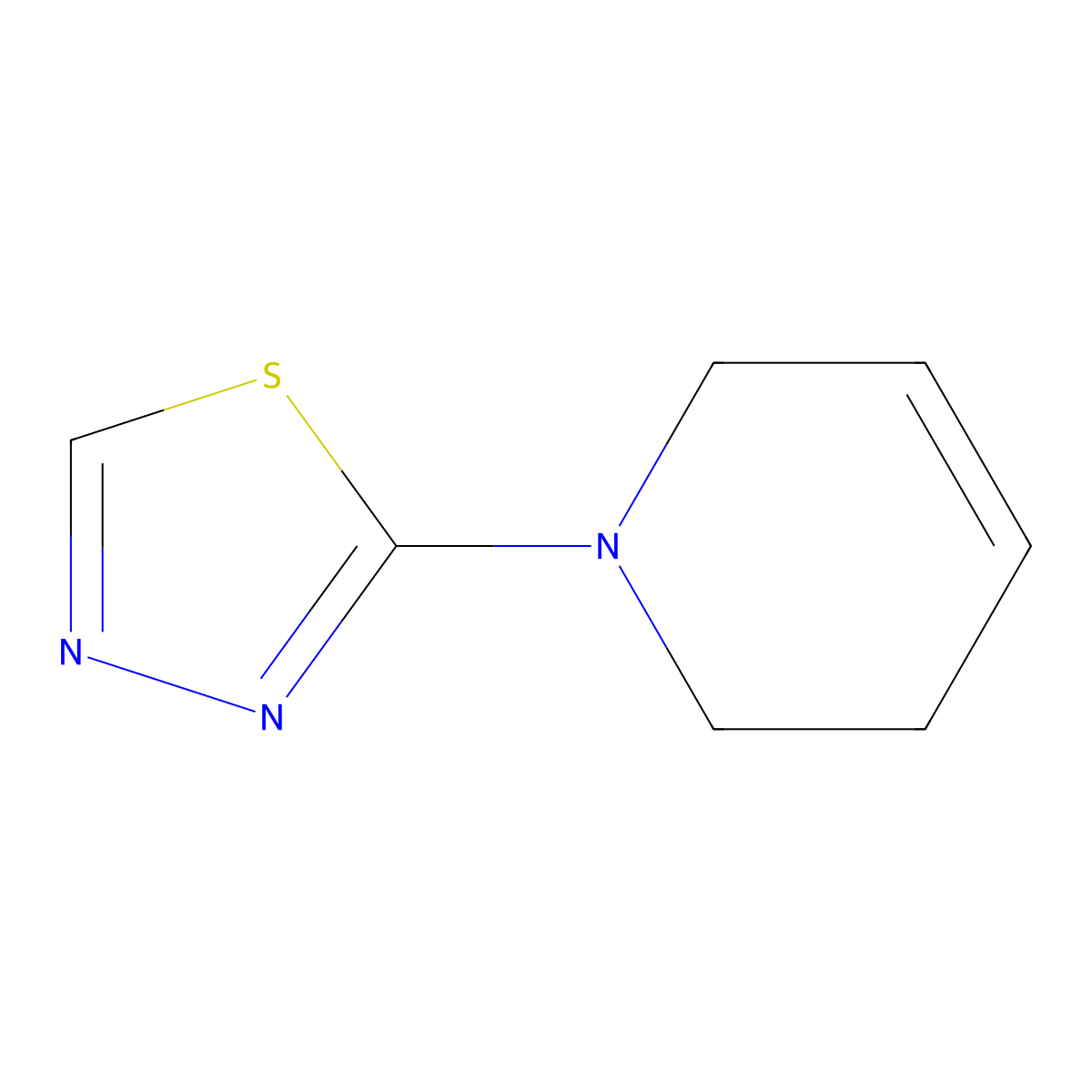 1-(1,3,4-Thiadiazol-2-yl)-1,2,3,6-tetrahydropyridine molecular structure, CAS 2310082-59-6