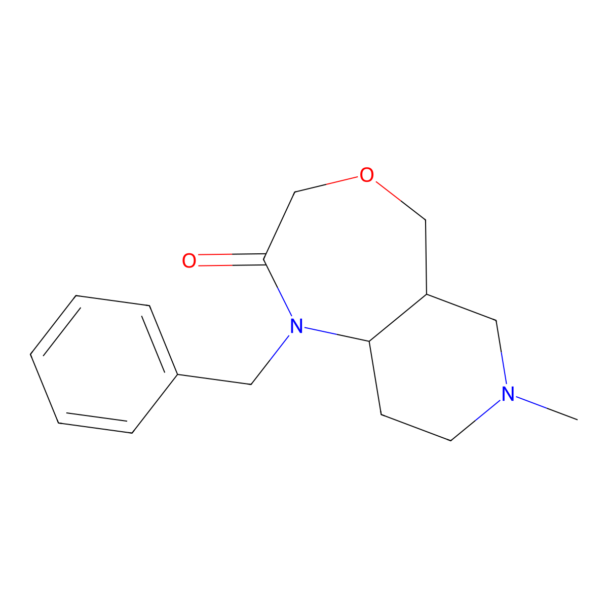 1-Benzyl-7-methyl-decahydropyrido[4,3-e][1,4]oxazepin-2-one molecular structure, CAS 2310083-62-4