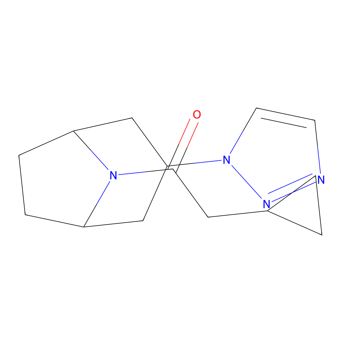 2-cyclopropyl-1-[3-(1H-1,2,3-triazol-1-yl)-8-azabicyclo[3.2.1]octan-8-yl]ethan-1-one molecular structure, CAS 2310083-65-7