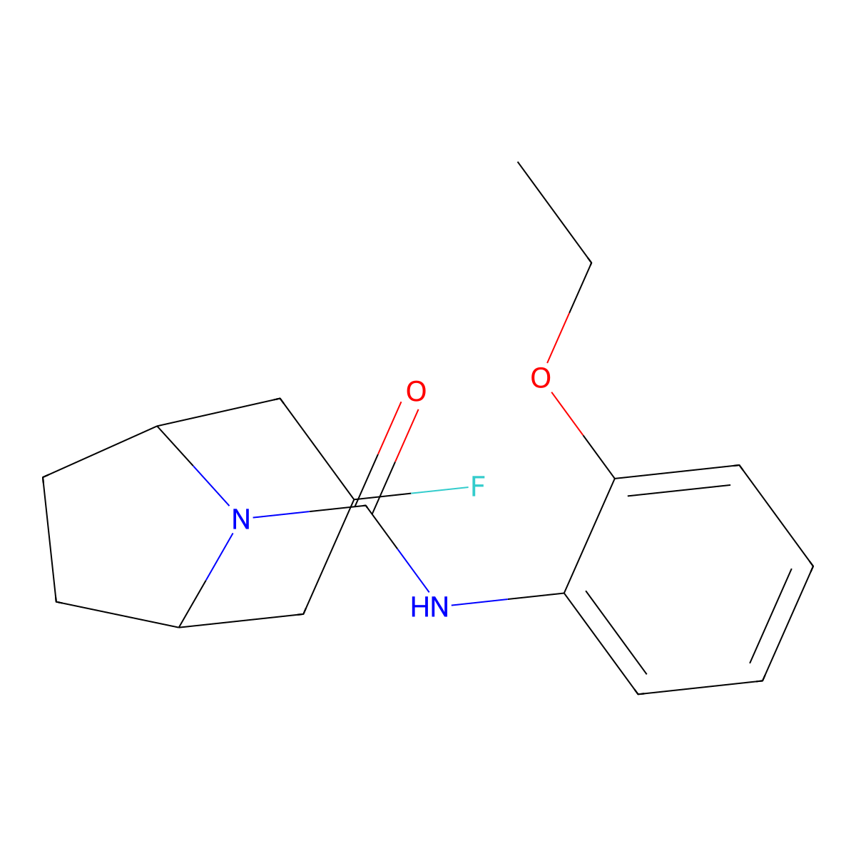 N-(2-Ethoxyphenyl)-3-fluoro-8-azabicyclo[3.2.1]octane-8-carboxamide molecular structure, CAS 2310098-69-0