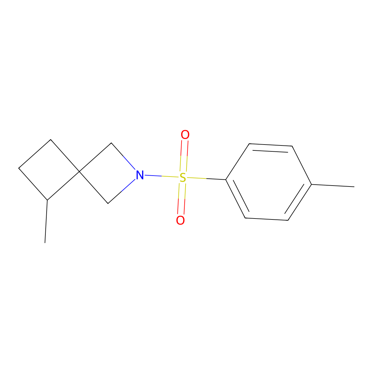 5-Methyl-2-(4-methylbenzenesulfonyl)-2-azaspiro[3.3]heptane molecular structure, CAS 2310098-85-0