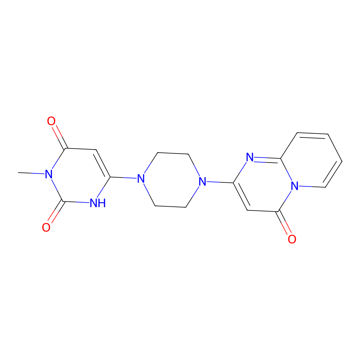 3-methyl-6-(4-(4-oxo-4H-pyrido[1,2-a]pyrimidin-2-yl)piperazin-1-yl)pyrimidine-2,4(1H,3H)-dione molecular structure, CAS 2310098-98-5