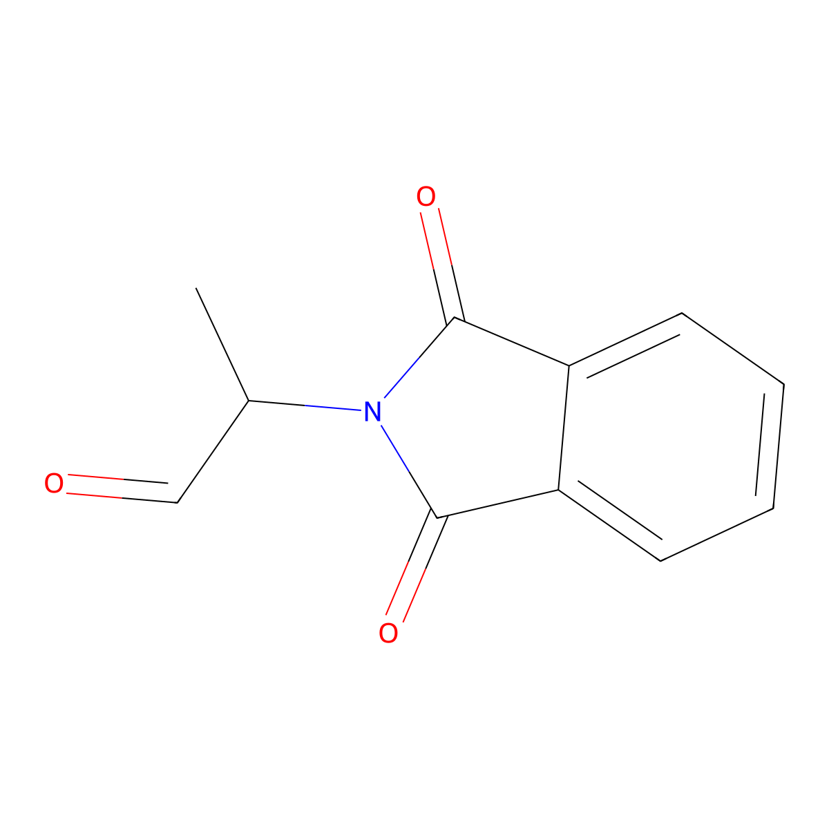 2-(1,3-dioxo-2,3-dihydro-1H-isoindol-2-yl)propanal molecular structure, CAS 23101-87-3