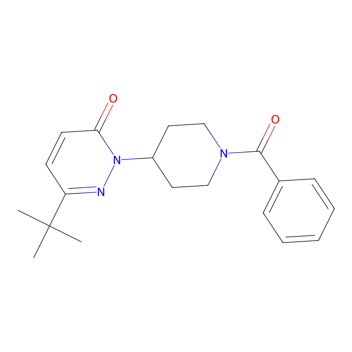 2-(1-Benzoylpiperidin-4-yl)-6-tert-butyl-2,3-dihydropyridazin-3-one molecular structure, CAS 2310100-92-4