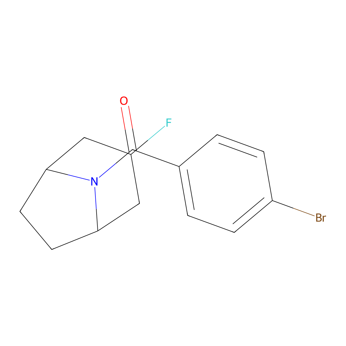 8-(4-Bromobenzoyl)-3-fluoro-8-azabicyclo[3.2.1]octane molecular structure, CAS 2310101-76-7