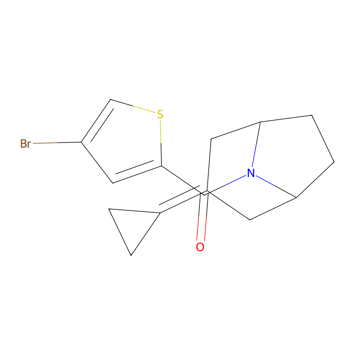 8-(4-Bromothiophene-2-carbonyl)-3-cyclopropylidene-8-azabicyclo[3.2.1]octane molecular structure, CAS 2310103-05-8