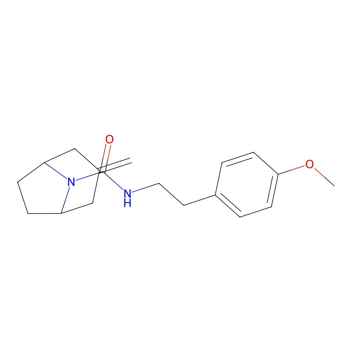 N-[2-(4-Methoxyphenyl)ethyl]-3-methylidene-8-azabicyclo[3.2.1]octane-8-carboxamide molecular structure, CAS 2310103-60-5