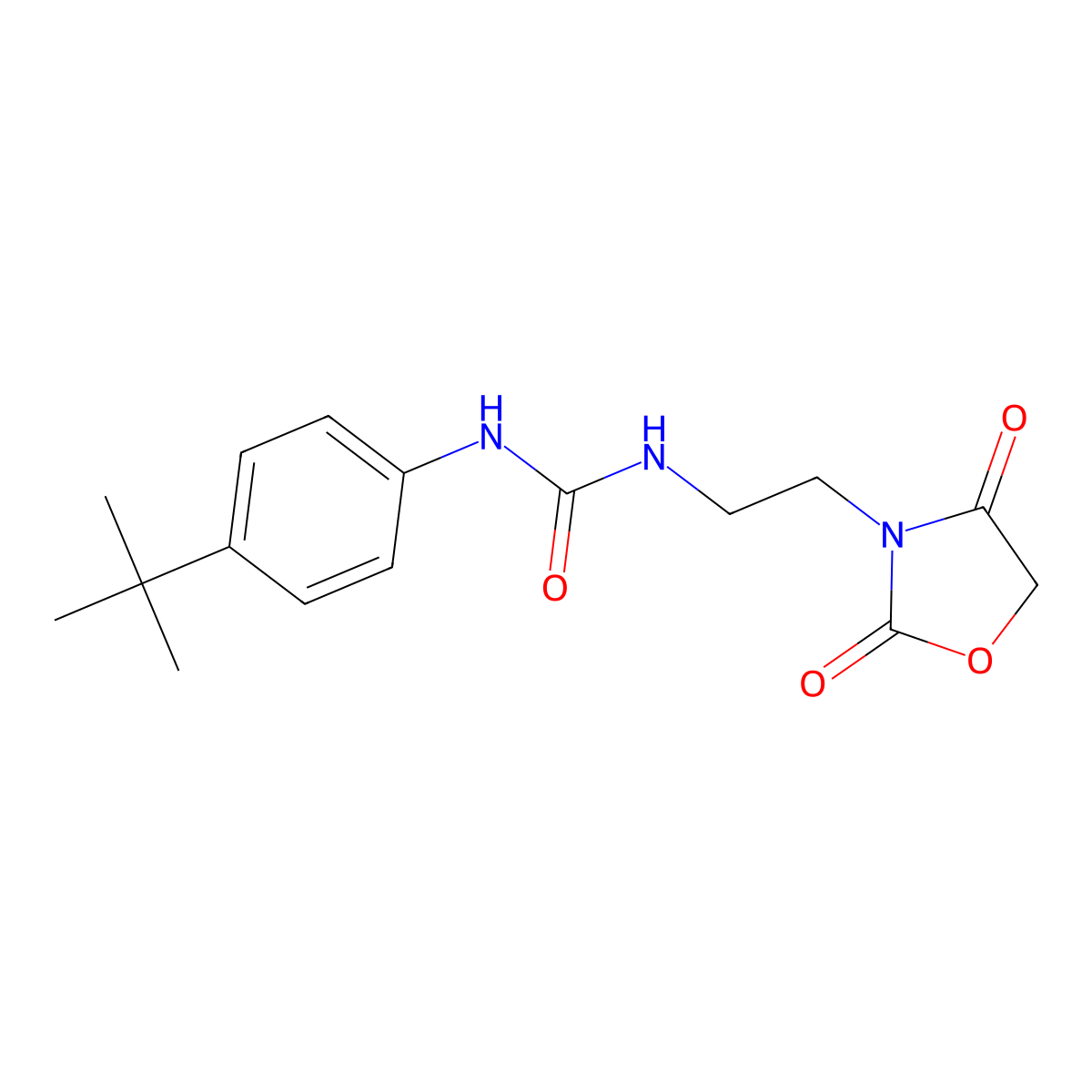 1-(4-Tert-butylphenyl)-3-[2-(2,4-dioxo-1,3-oxazolidin-3-yl)ethyl]urea molecular structure, CAS 2310123-98-7