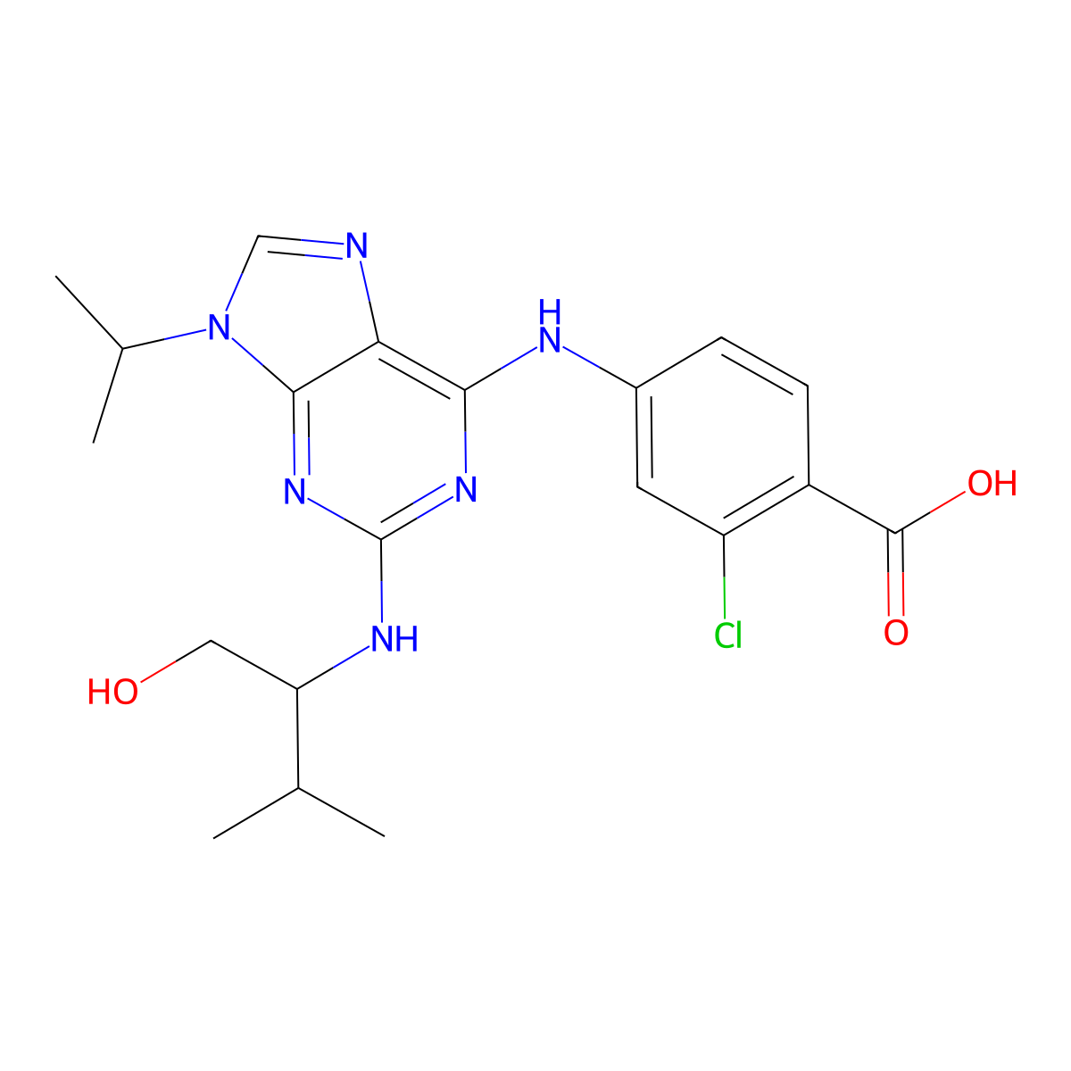 (S)-Purvalanol B molecular structure, CAS 2310135-61-4