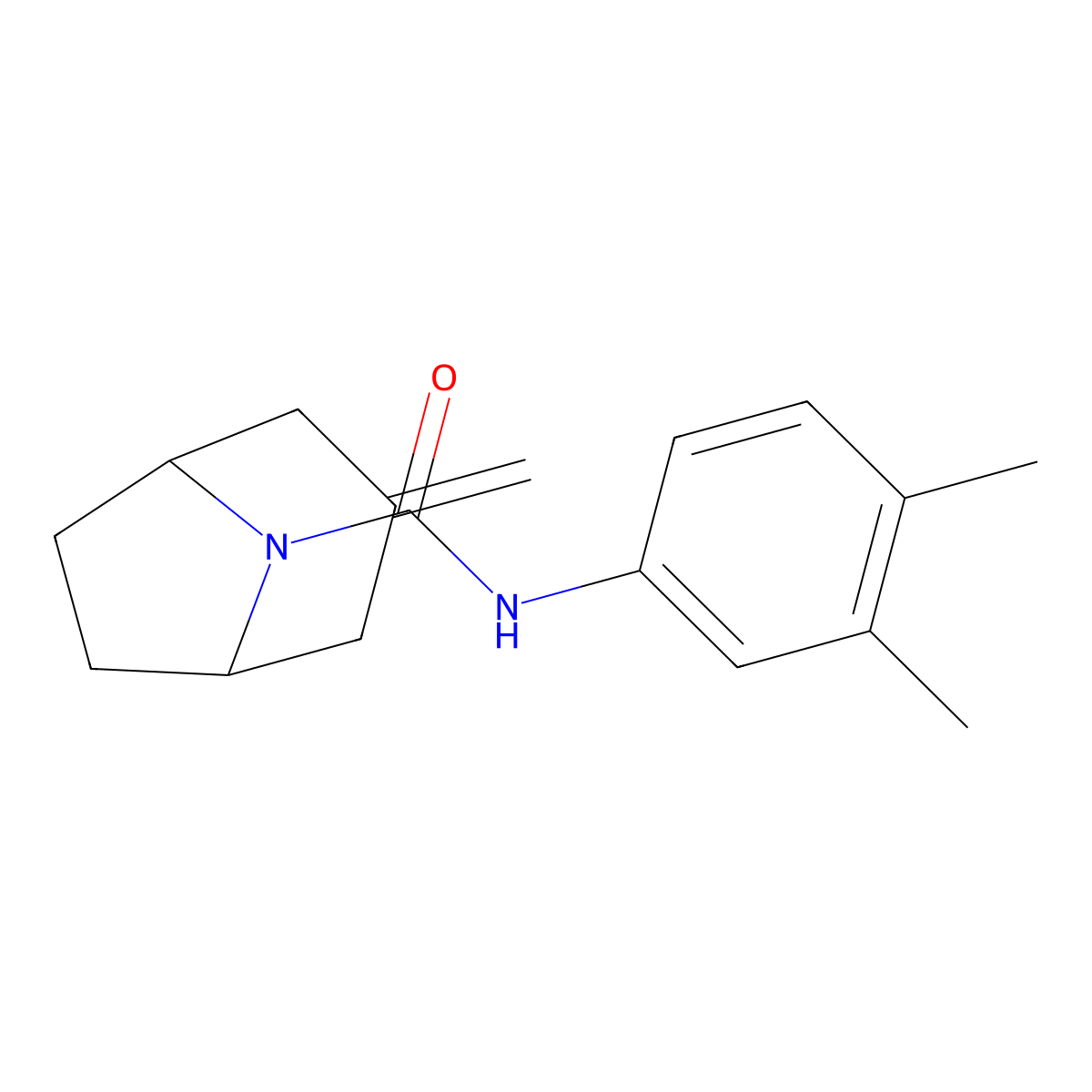 N-(3,4-Dimethylphenyl)-3-methylidene-8-azabicyclo[3.2.1]octane-8-carboxamide molecular structure, CAS 2310140-70-4