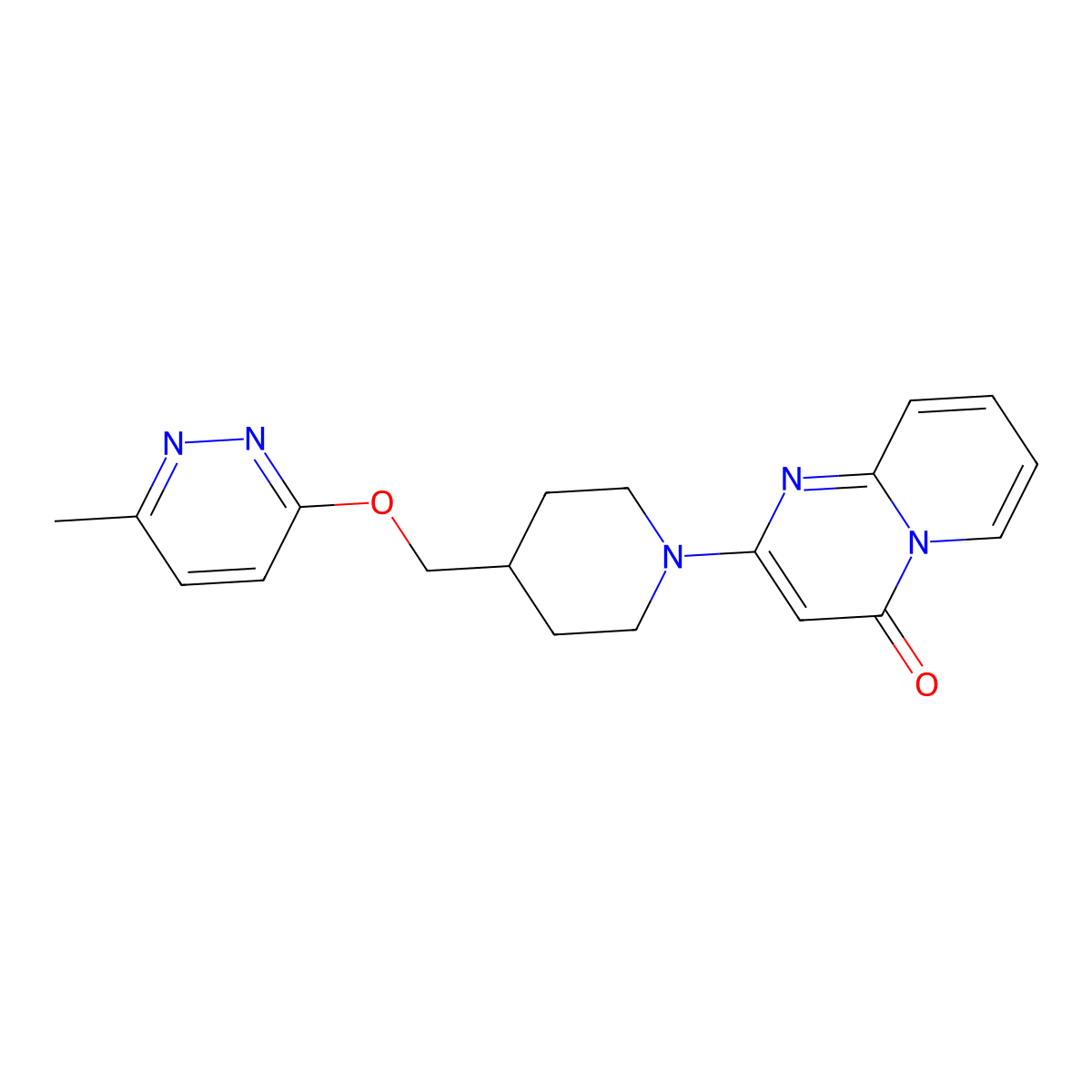 2-(4-{[(6-methylpyridazin-3-yl)oxy]methyl}piperidin-1-yl)-4H-pyrido[1,2-a]pyrimidin-4-one molecular structure, CAS 2310141-04-7