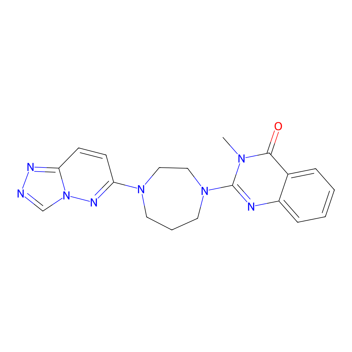 3-Methyl-2-(4-{[1,2,4]triazolo[4,3-b]pyridazin-6-yl}-1,4-diazepan-1-yl)-3,4-dihydroquinazolin-4-one molecular structure, CAS 2310141-81-0