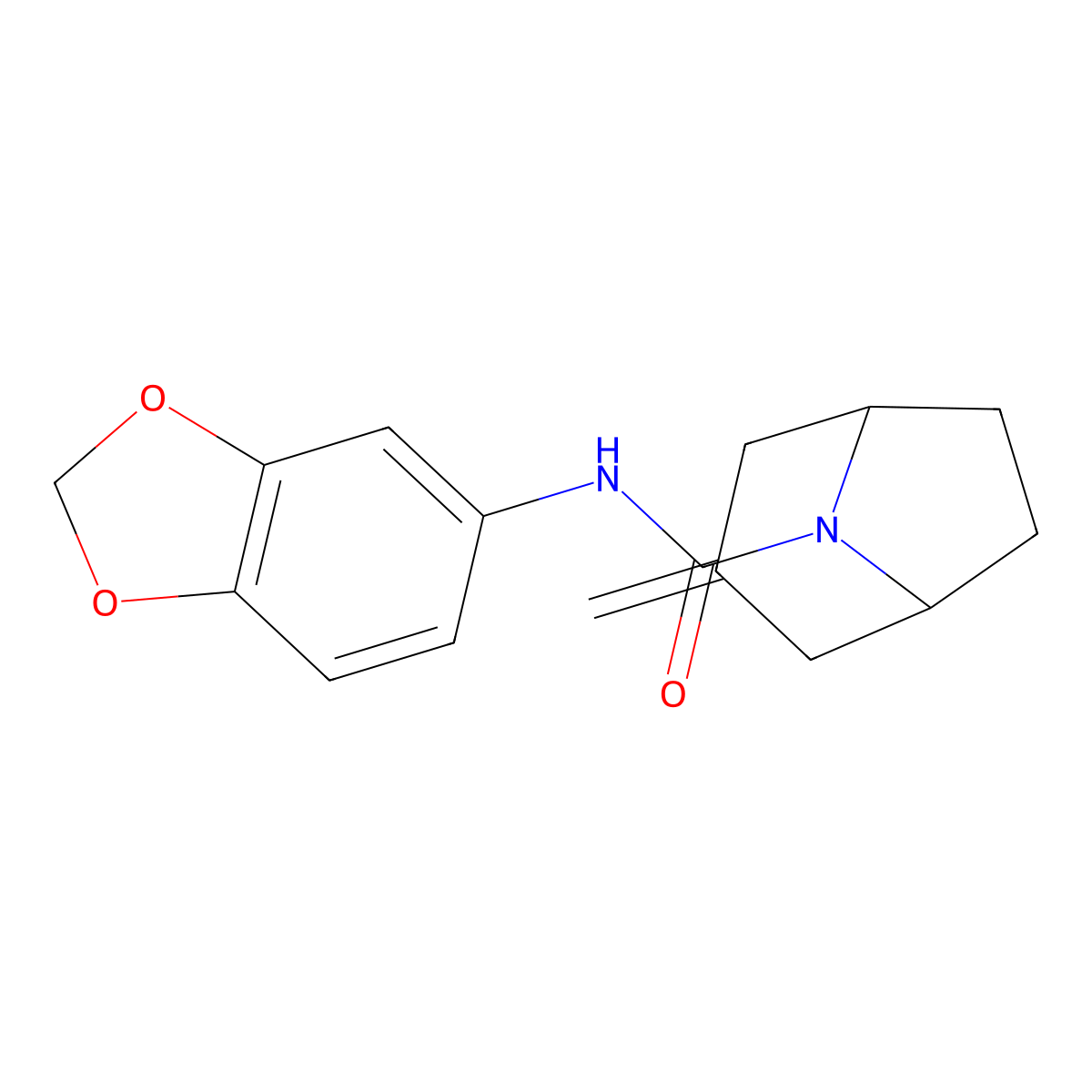 N-(2H-1,3-benzodioxol-5-yl)-3-methylidene-8-azabicyclo[3.2.1]octane-8-carboxamide molecular structure, CAS 2310141-95-6