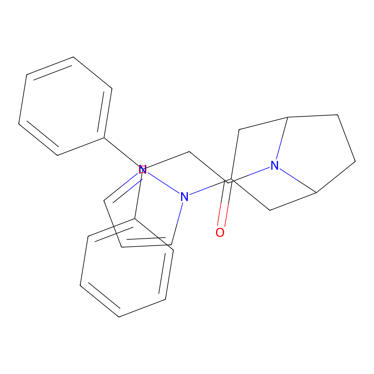 3,3-diphenyl-1-[3-(1H-pyrazol-1-yl)-8-azabicyclo[3.2.1]octan-8-yl]propan-1-one molecular structure, CAS 2310144-99-9