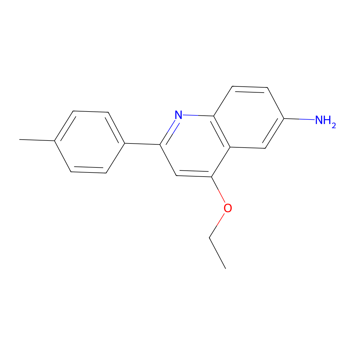 4-Ethoxy-2-(4-methylphenyl)quinolin-6-amine molecular structure, CAS 2310146-61-1