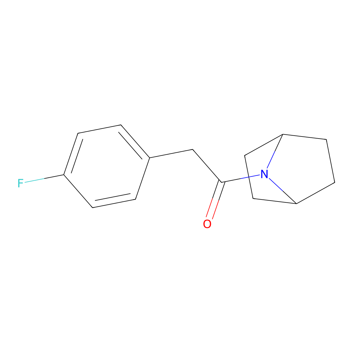 1-{7-Azabicyclo[2.2.1]heptan-7-yl}-2-(4-fluorophenyl)ethan-1-one molecular structure, CAS 2310155-74-7
