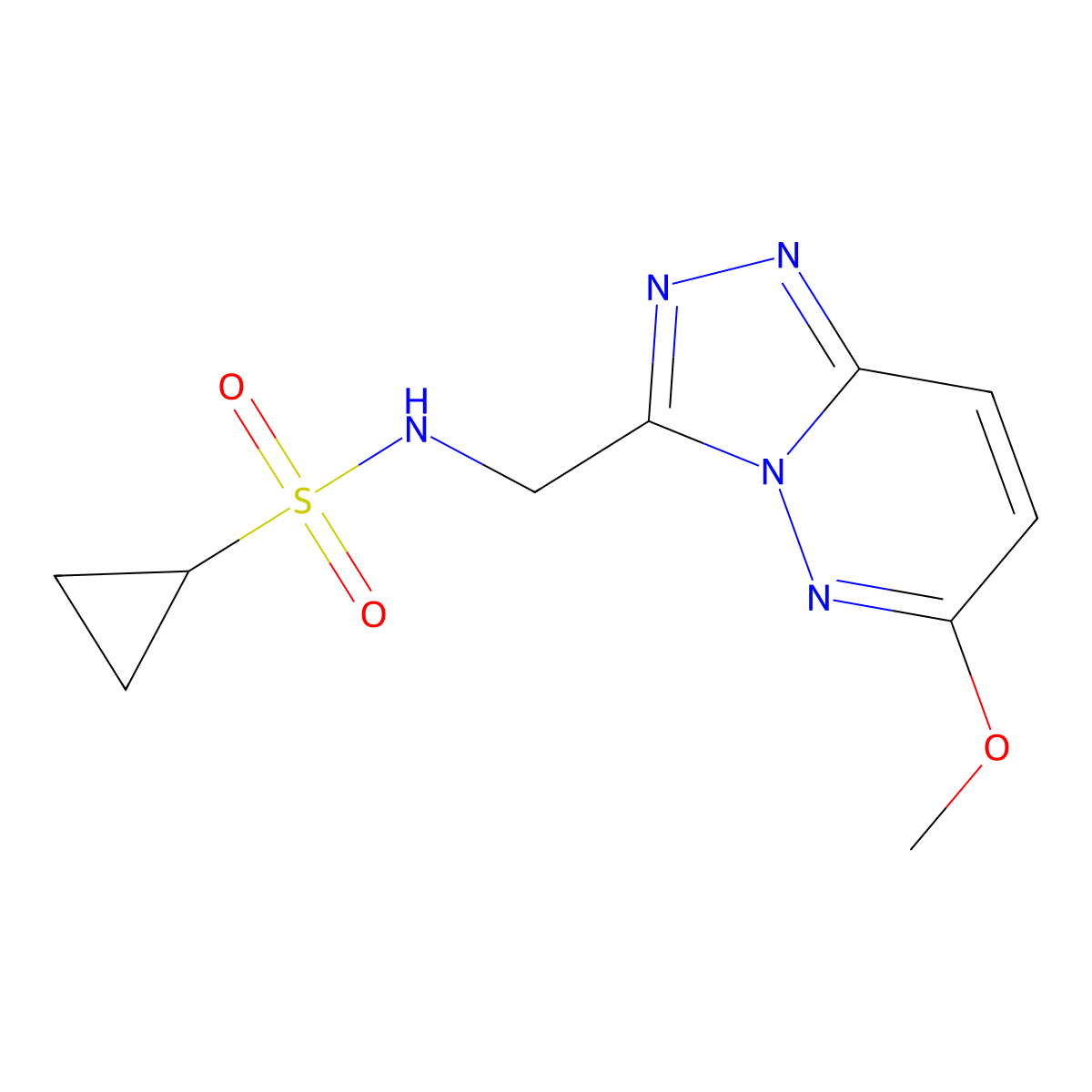 N-({6-methoxy-[1,2,4]triazolo[4,3-b]pyridazin-3-yl}methyl)cyclopropanesulfonamide molecular structure, CAS 2310159-78-3