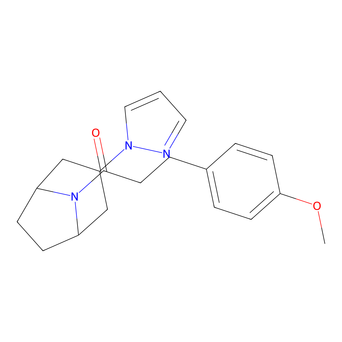 3-(4-methoxyphenyl)-1-[3-(1H-pyrazol-1-yl)-8-azabicyclo[3.2.1]octan-8-yl]propan-1-one molecular structure, CAS 2310206-20-1