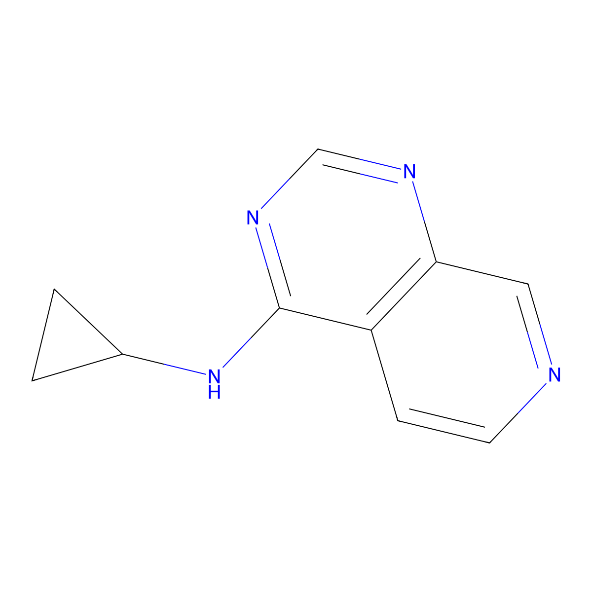 N-cyclopropylpyrido[3,4-d]pyrimidin-4-amine molecular structure, CAS 2310221-46-4