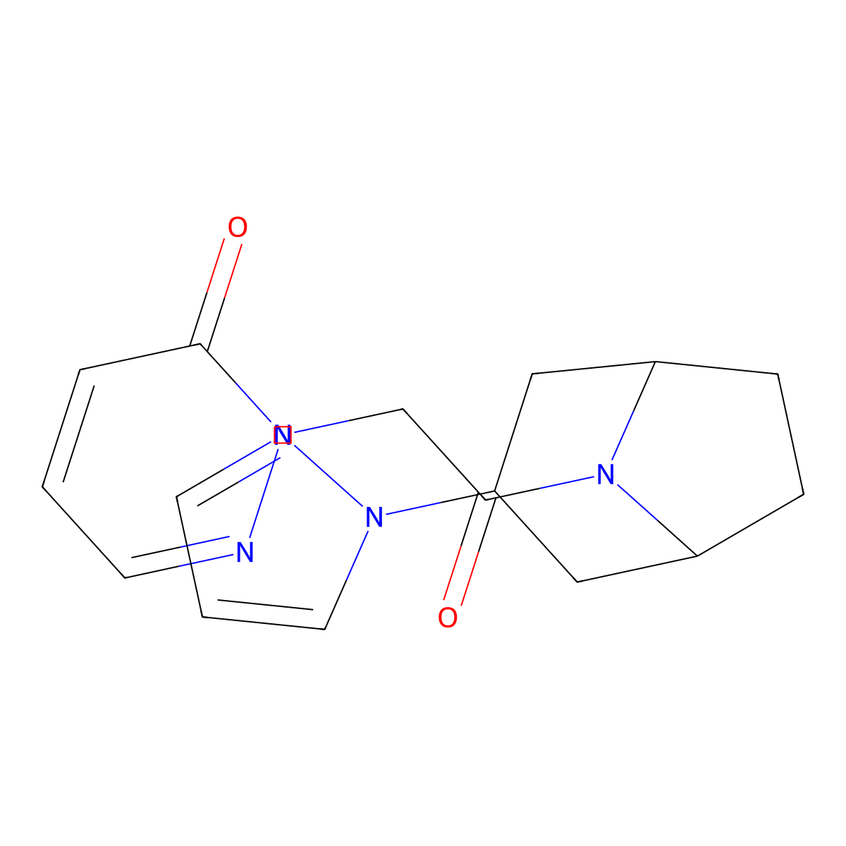 2-{2-oxo-2-[3-(1H-pyrazol-1-yl)-8-azabicyclo[3.2.1]octan-8-yl]ethyl}-2,3-dihydropyridazin-3-one molecular structure, CAS 2310224-53-2
