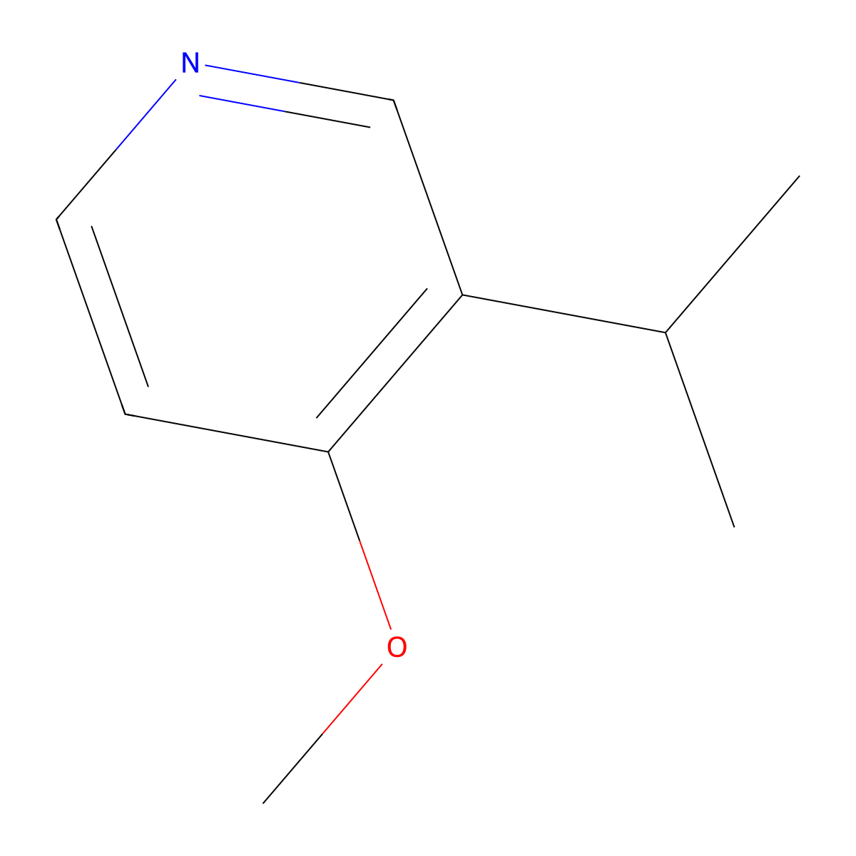 3-Isopropyl-4-methoxypyridine molecular structure, CAS 2310394-39-7