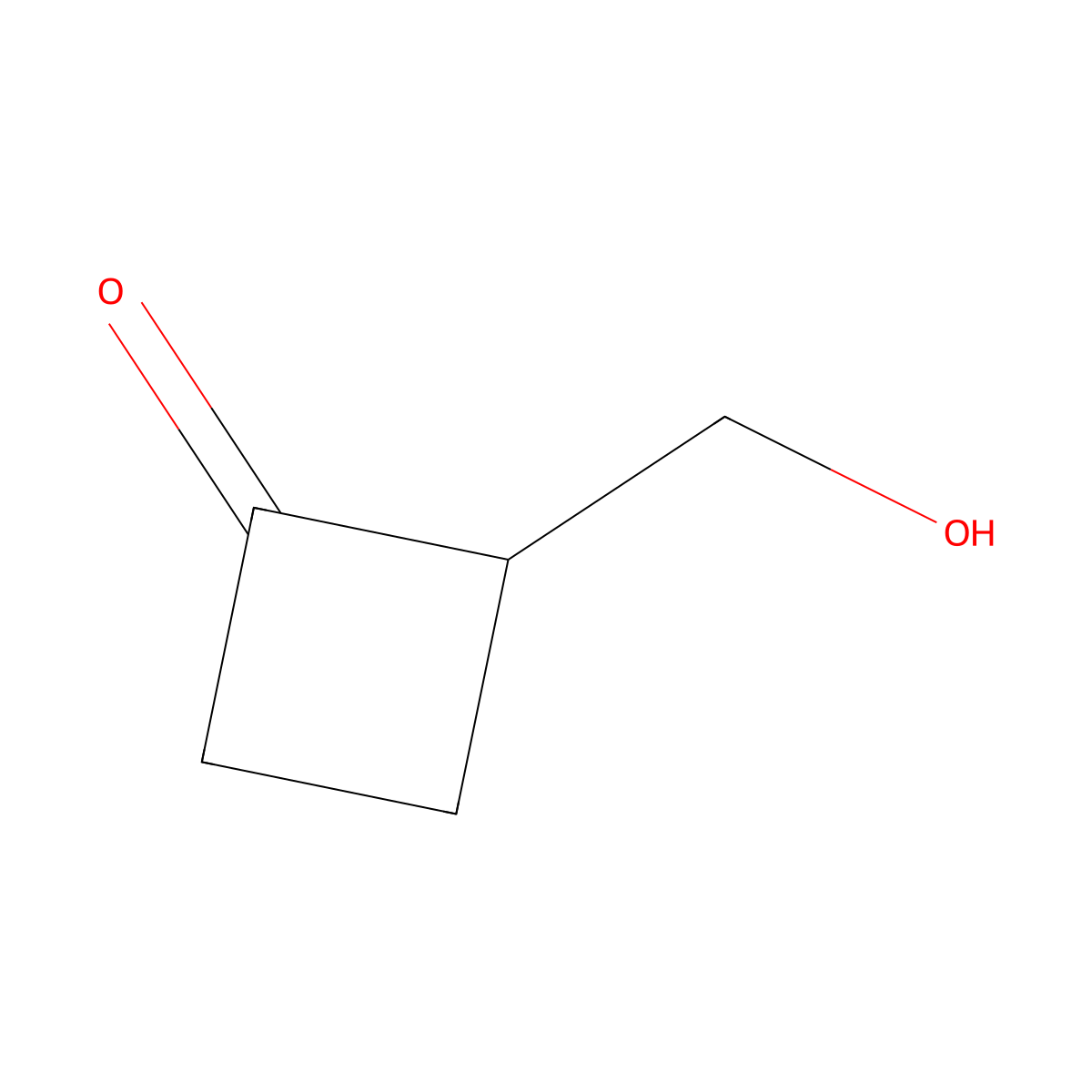 2-(Hydroxymethyl)cyclobutan-1-one molecular structure, CAS 23107-52-0