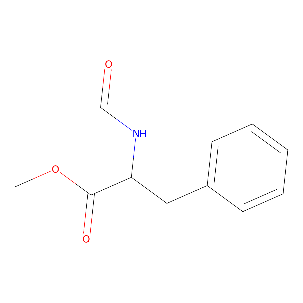 N-formylphenylalanine methyl ester molecular structure, CAS 2311-21-9
