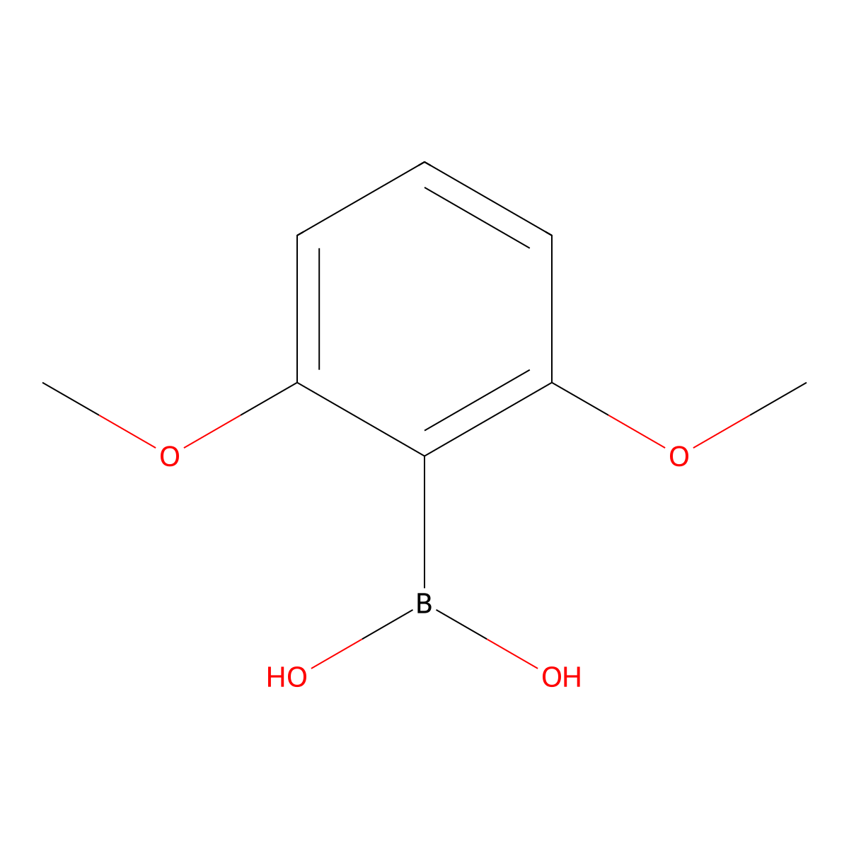 (2,6-Dimethoxyphenyl)boronic acid molecular structure, CAS 23112-96-1