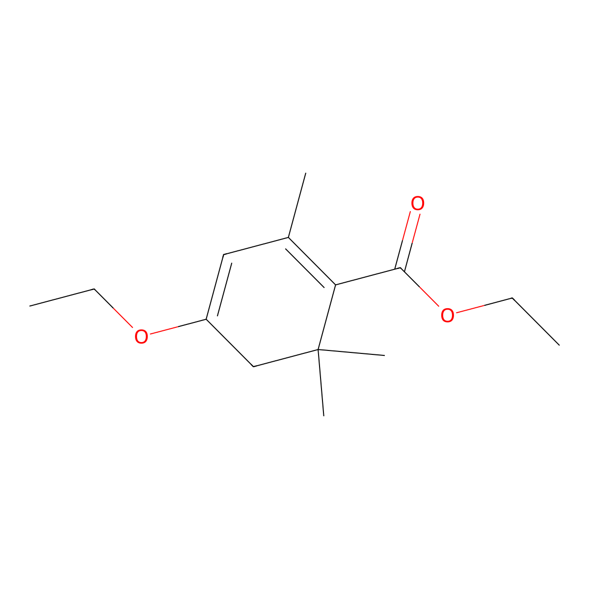 Ethyl 2,3-dihydro-4-ethoxy-2,2,6-trimethylbenzoate molecular structure, CAS 23115-91-5