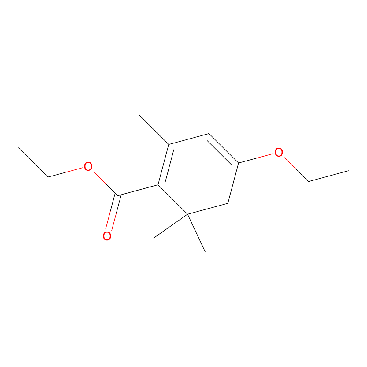 Ethyl 2,3-dihydro-4-ethoxy-2,2,6-trimethylbenzoate molecular structure, CAS 23115-91-5