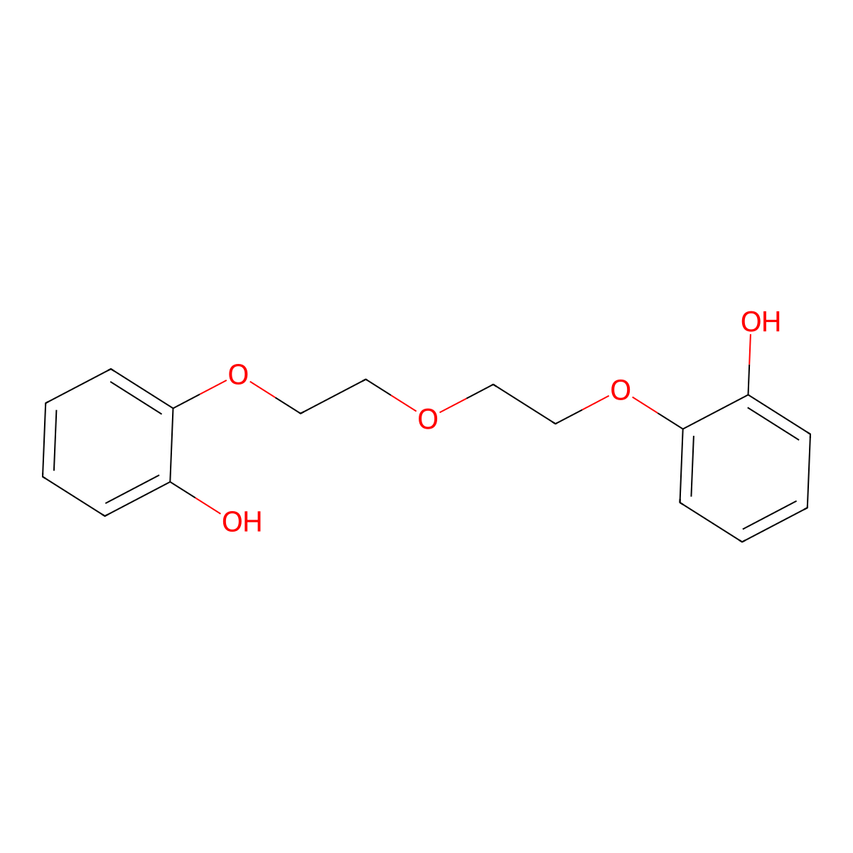1,5-Bis(2-hydroxyphenoxy)-3-oxapentane molecular structure, CAS 23116-94-1