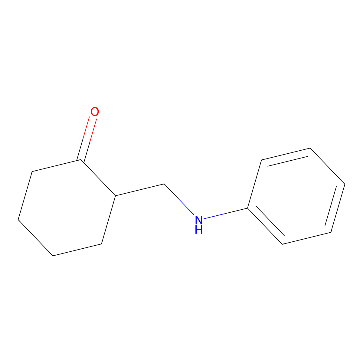 2-[(Phenylamino)methyl]cyclohexan-1-one molecular structure, CAS 23117-65-9