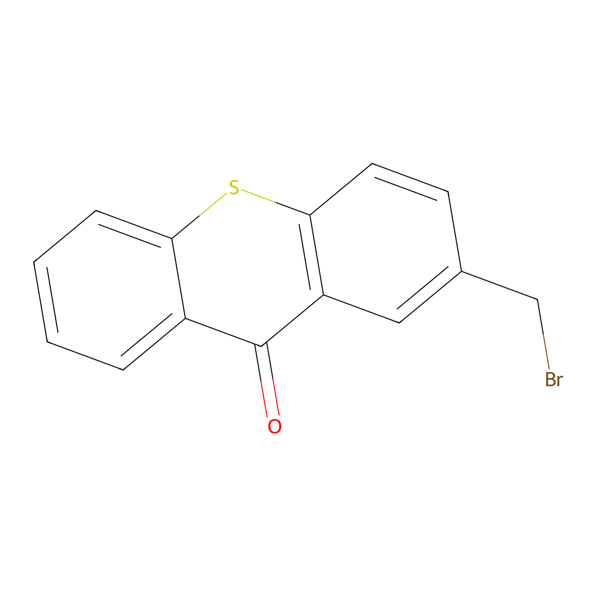 2-(bromomethyl)-9H-thioxanthen-9-one molecular structure, CAS 23117-71-7