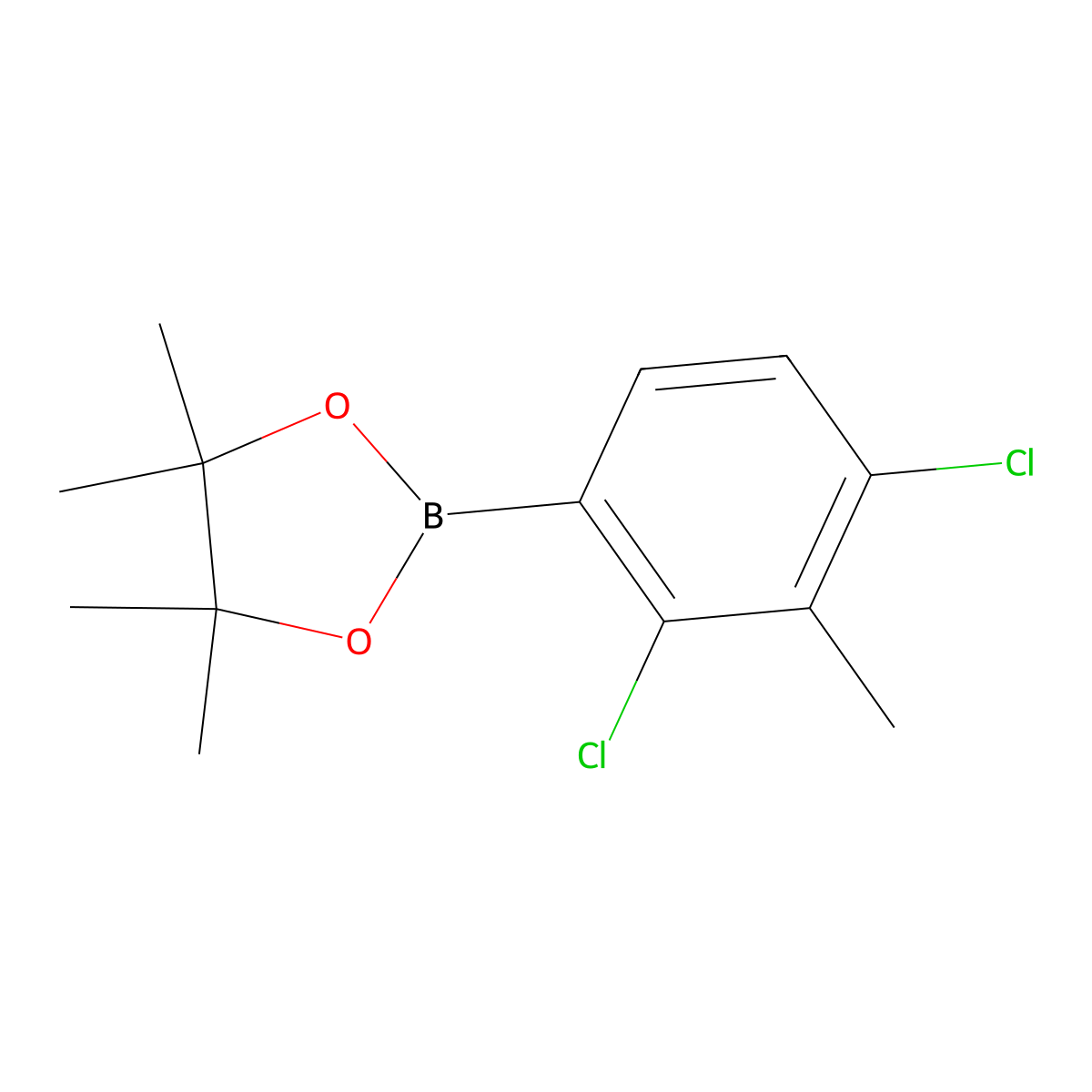 2-(2,4-Dichloro-3-methylphenyl)-4,4,5,5-tetramethyl-1,3,2-dioxaborolane molecular structure, CAS 2311855-00-0