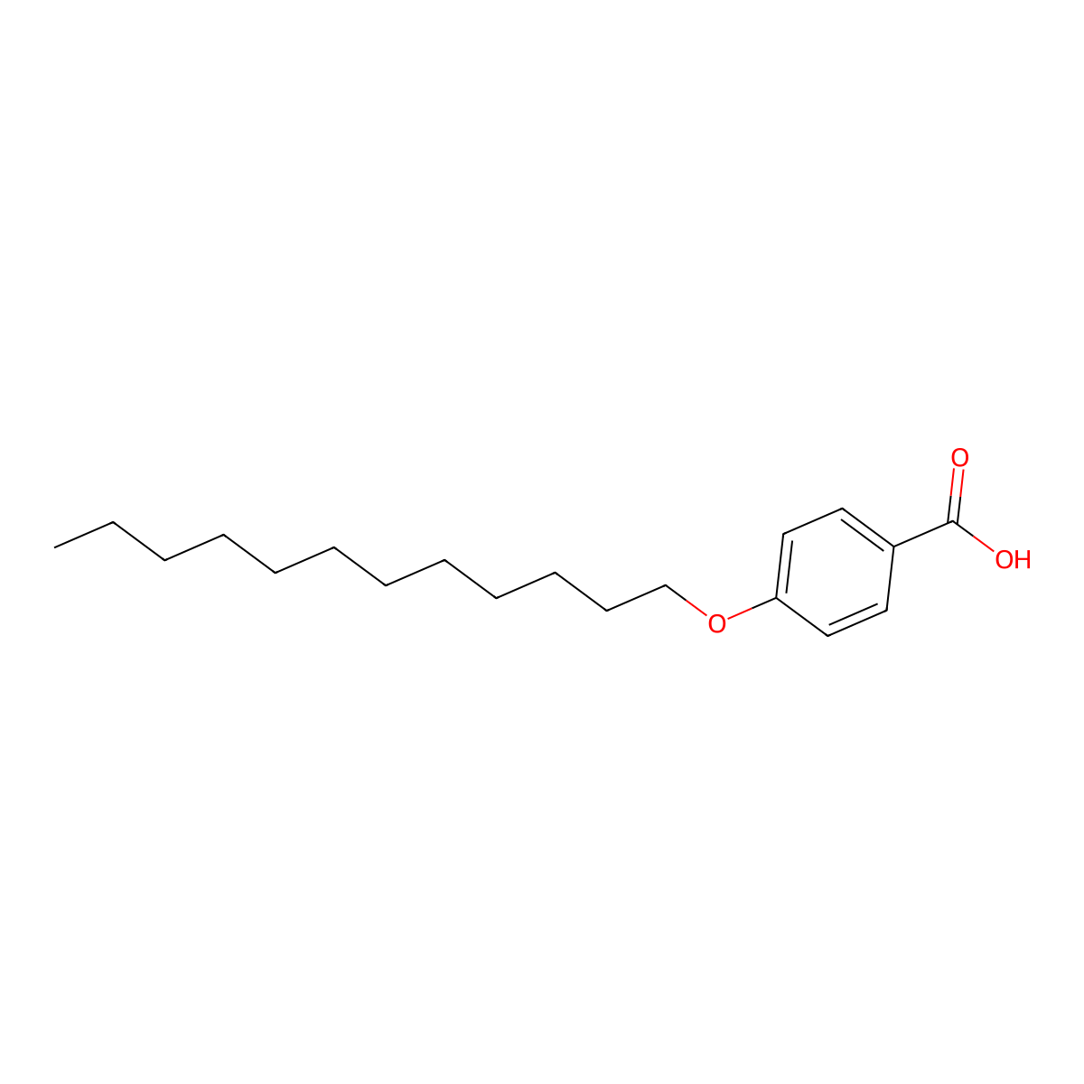 4-(Dodecyloxy)benzoic acid molecular structure, CAS 2312-15-4