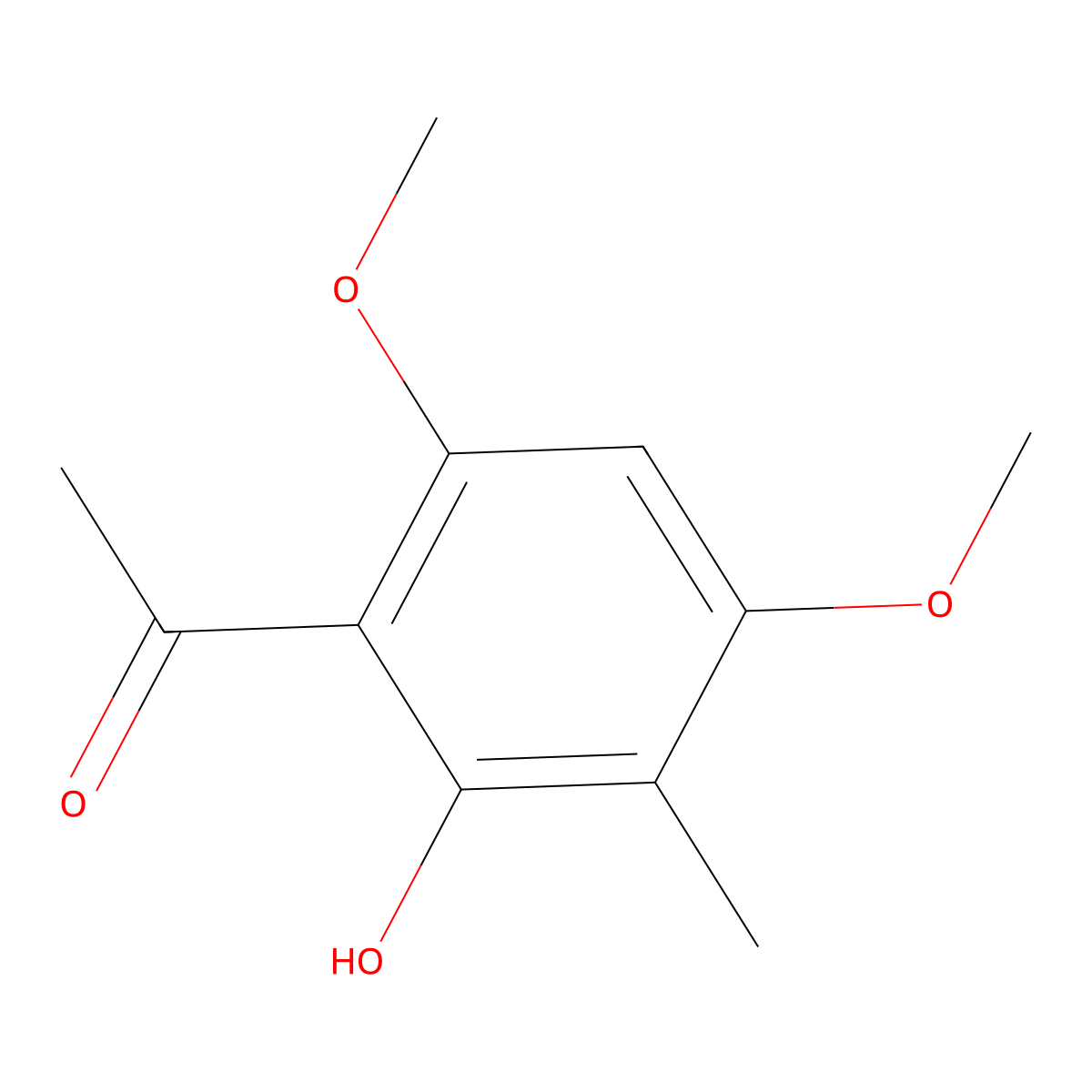 Methylxanthoxylin molecular structure, CAS 23121-32-6